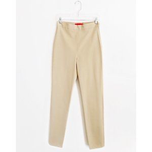 Shamask Tan Cotton Fitted Slim Tapered Pants sz 4